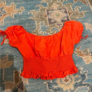 Lost and wander orange crop top